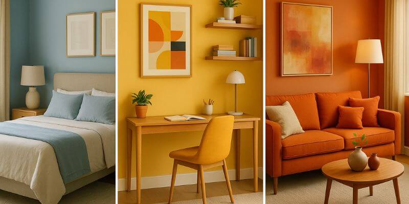 Exemplo de uso de cores para criar sensações em ambientes